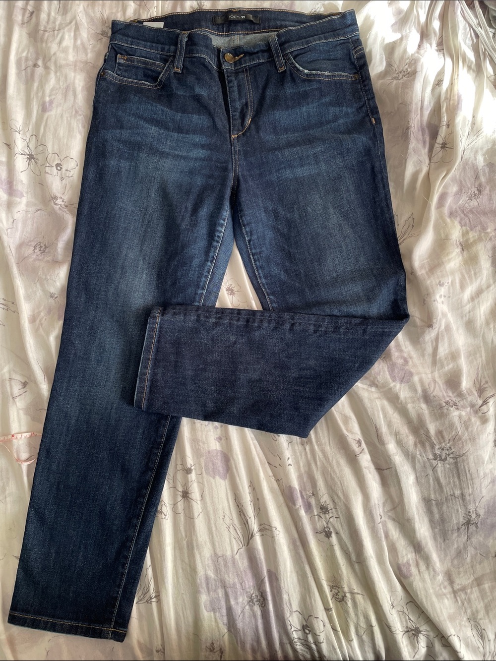Joe’s Navy Dark Wash Straight Leg Jeans